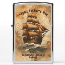 Carte Nautique Sepia vintage et voilier