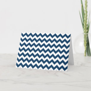 Carte Navy Zigzag, Navy Chevron, Motif géométrique