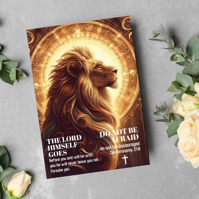 Carte N'Ayez Pas Peur Deutéronome 31:8 (Créateur téléchargé)