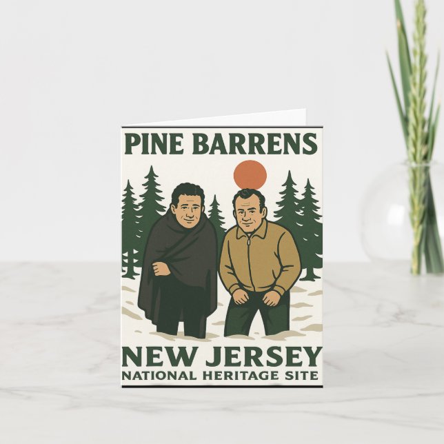 Carte Ne Barrens New Jersey Graphic Design  (Devant)