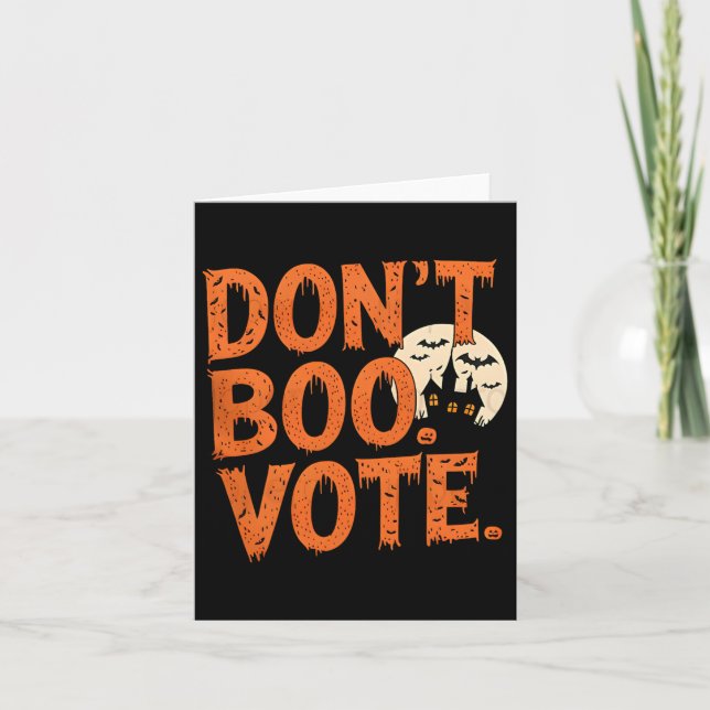 Carte Ne bougez pas de voter Costume d'Halloween Garçons (Devant)