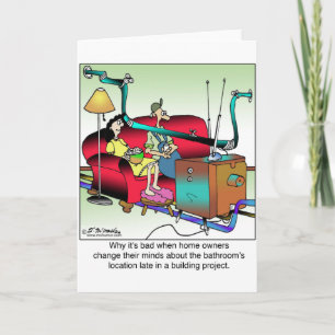 Carte Ne changez pas l'emplacement de la salle de bains 