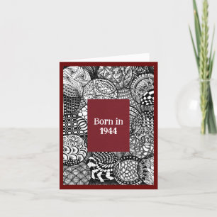 Carte Né en 1944 Anniversaire Fun Facts