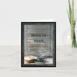 Carte Né en 1948 Anniversaire faits amusants