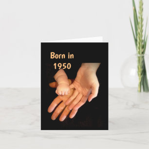 Carte Né en 1950 Anniversaire faits amusants