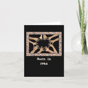 Carte Né en 1954 Anniversaire faits amusants