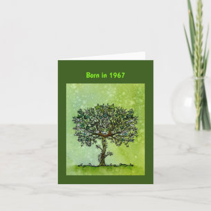 Carte Né en 1967 Anniversaire Fun Facts