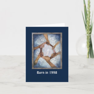 Carte Né en 1998 Anniversaire faits amusants