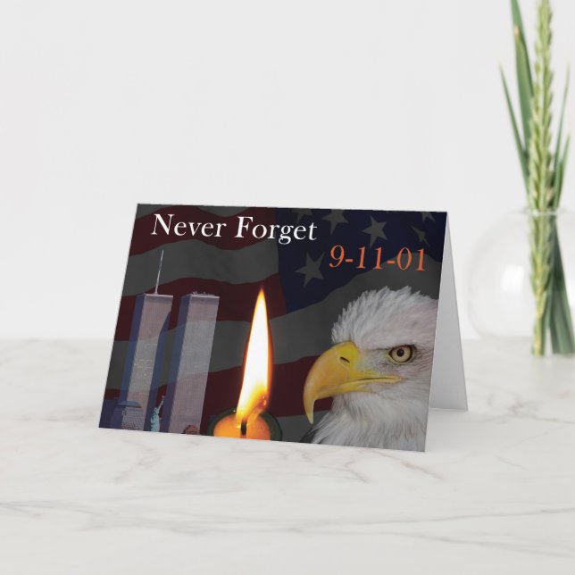 Carte Ne Jamais Oublier 9-11-01 (Devant)