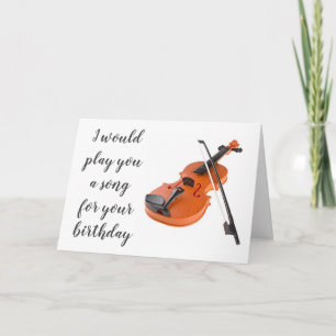 CARTE NE JOUERA PAS DE CHANSON **CARTE D'ANNIVERSAIRE DU