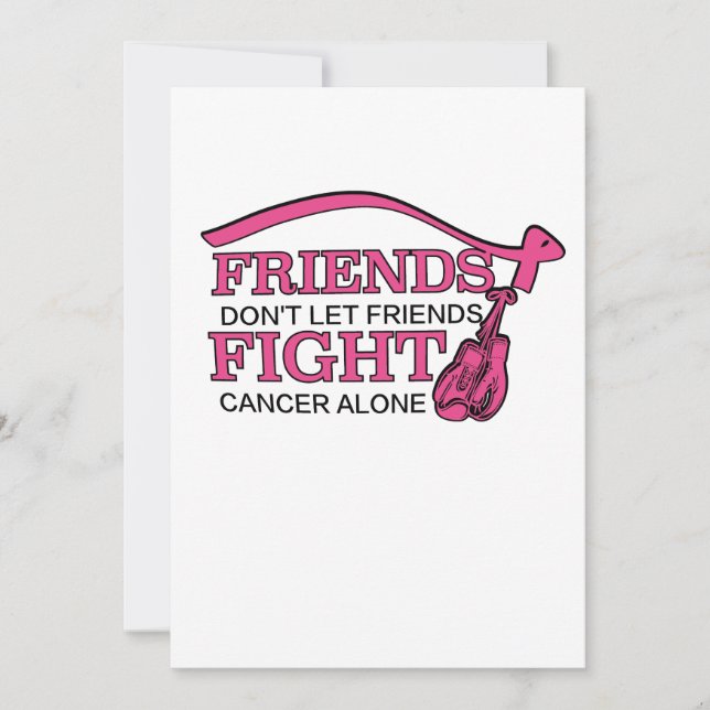 Carte Ne laissez pas les amis combattre seul le cancer s (Devant)