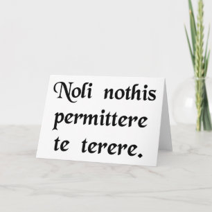 Carte Ne laissez pas les salauds vous descendre