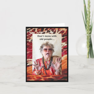 Carte Ne manquez pas avec les personnes âgées