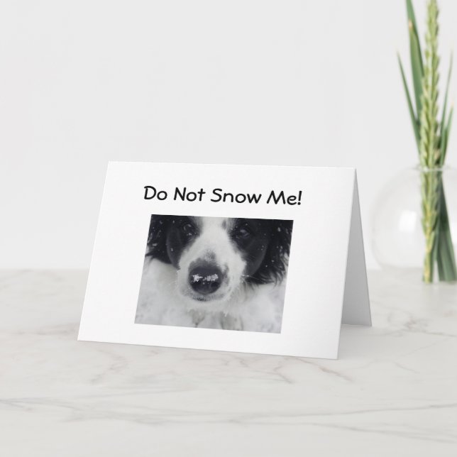 Carte NE NEIGE PAS MOI-50e HUMOUR D'ANNIVERSAIRE (Devant)