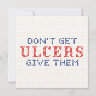 Carte Ne pas avoir d'Ulcères