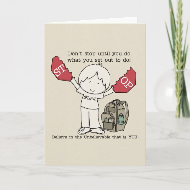 Carte Ne pas s'arrêter (Devant)