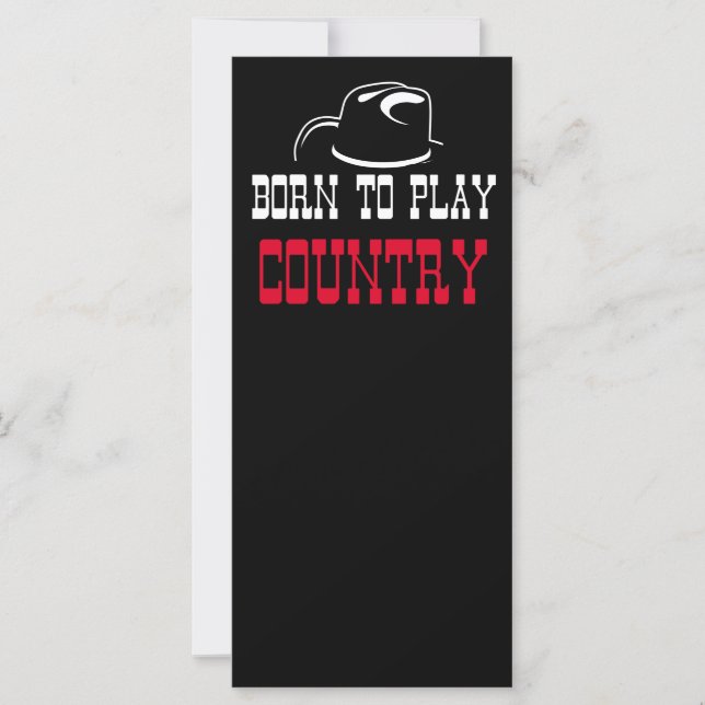 Carte Né pour jouer pays (Devant)