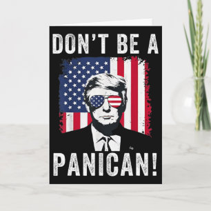 Carte Ne soyez pas un président panican Trump disant drô