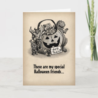 Carte Ne touche pas à mon bonbon| Halloween