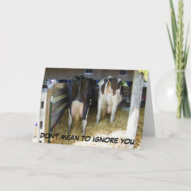 Carte NE VEUX PAS VOUS IGNORER LE 40ème (Devant)