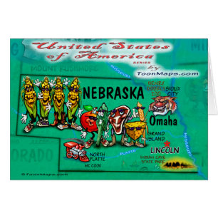 Carte Nebraska USA
