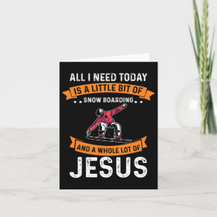 Carte Nécessité Du Snowboard Et De Jesus Christian Snowb