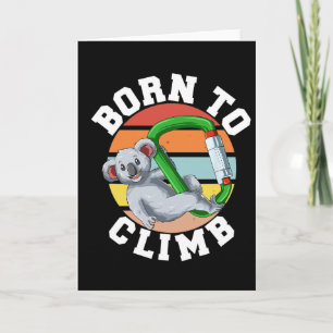 Carte Née pour grimper - Grimpe de bloc et d'escalade Ko