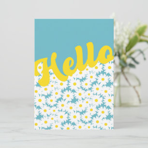 Carte Négative Space Daisies Bonjour Penser de vous