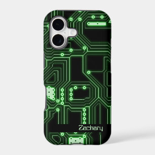 Carte Neon Green Circuit Boîtier téléphonique pe