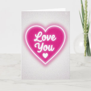 Carte Neon Love You
