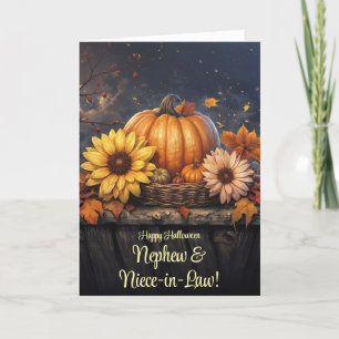 Carte Nephew et sa femme nièce en droit Halloween heureu