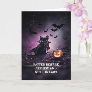 Carte Nephew et sa femme nièce en droit mignonne Hallowe