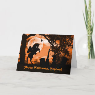 Carte Nephew Halloween Card with Headless Horseman