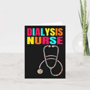 Carte Néphrologie de l'infirmière dialyse Maladie rénale