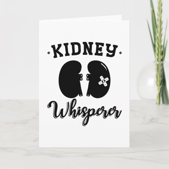 Carte Nephrology Tech Rein Whisperer Dialyse Infirmière (Devant)