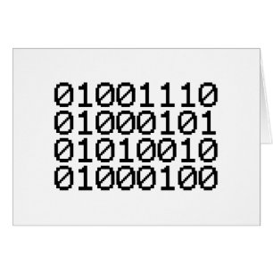 CARTE NERD BINAIRE