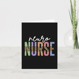 Carte Neuro Infirmière Cheetah infirmière RN cadeaux d'a