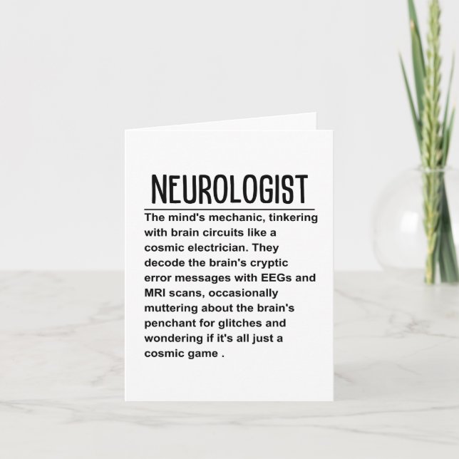 Carte Neurologue (Devant)