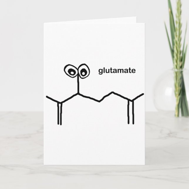 Carte Neurotransmetteur de glutamate (Devant)