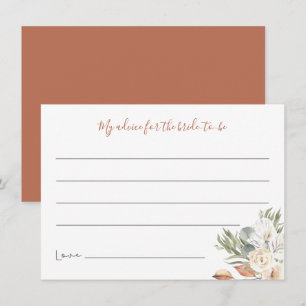 Carte Neutral Boho Floral Fête des mariées