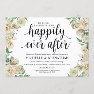 Carte Neutral Spring Post Mariage Brunch Invitatio