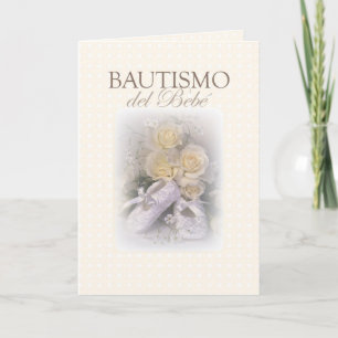Carte Neutre de baptême de bébé, espagnol
