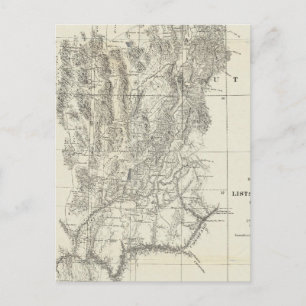 Carte Nevada, Utah et Arizona