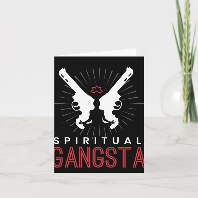 Carte New Age Sritual Srituality Yoga Gangster Enlighten (Devant)