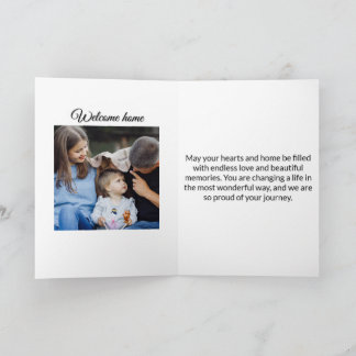 Carte New Foster Parents Photo Card | A New Chapter