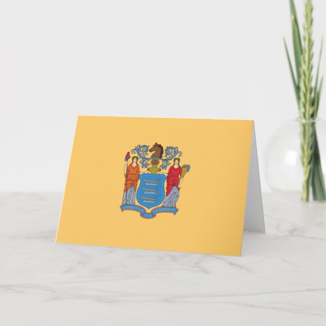 Carte New Jerseyan Flag, Flag of New Jersey (Devant)