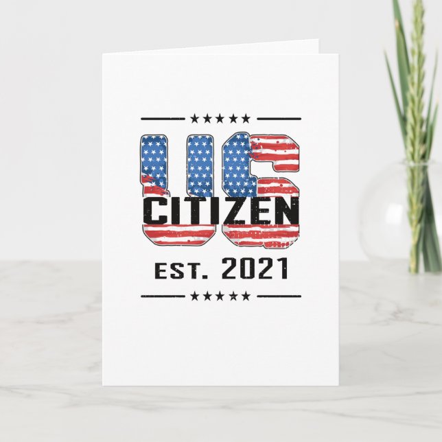Carte New US Citizen Venin Proud American Citizenship US (Devant)