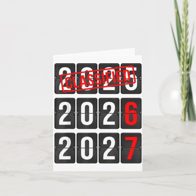 Carte New Year 67 Six Seven Countdown New Year 2026 2027 (Devant)