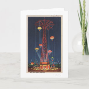 Carte New York City, NY - saut de parachute au monde