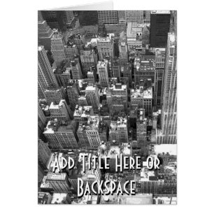 Carte New York Cityscape New York Souvenir Card